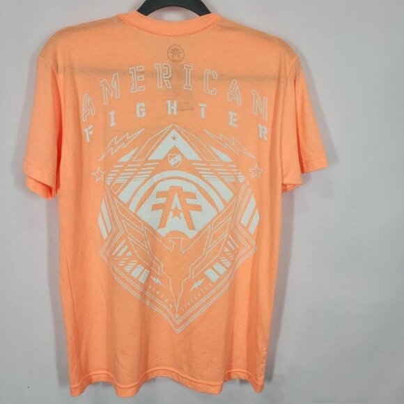 American Fighter Wardell T-Shirt in Neon Light Orange - Size Medium - Picture 5 of 10